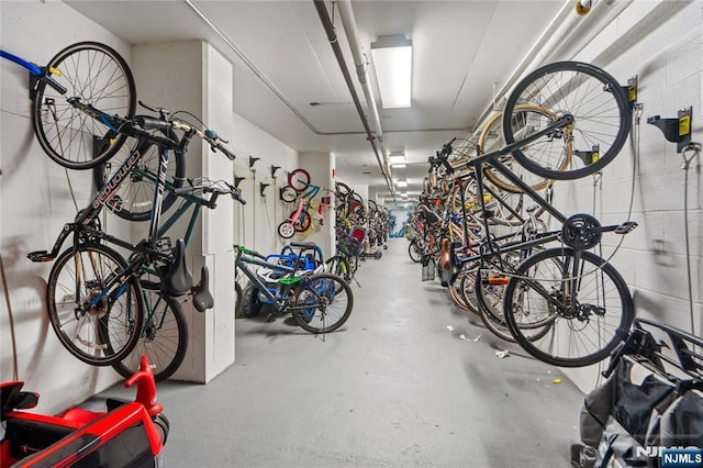 garage featuring bike storage