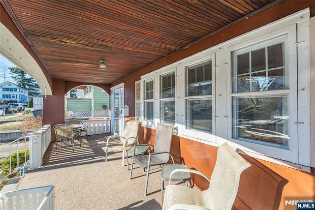 view of patio / terrace featuring a porch