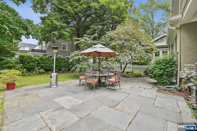 view of patio / terrace featuring outdoor dining space