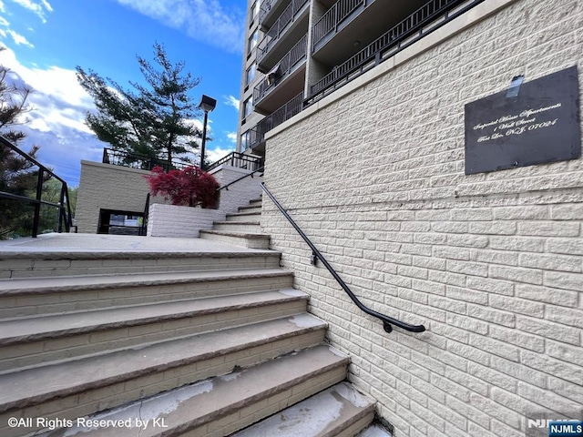 view of stairs