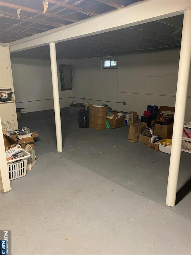view of basement