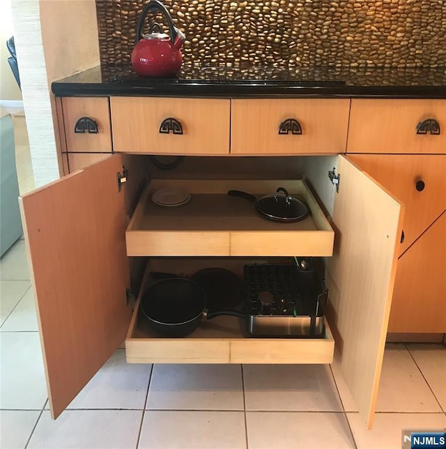 details with dark countertops