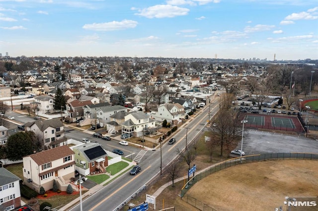 birds eye view of property featuring a residential view