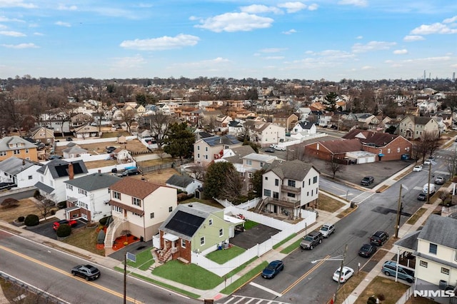 bird's eye view featuring a residential view