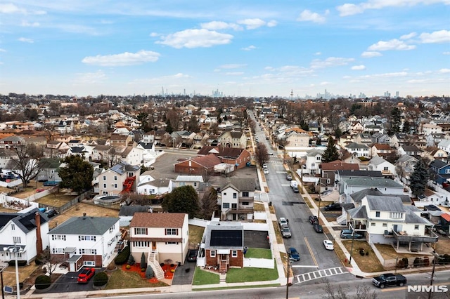 aerial view featuring a residential view