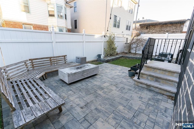 view of patio / terrace with a fenced backyard