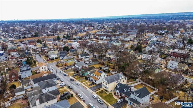 bird's eye view with a residential view