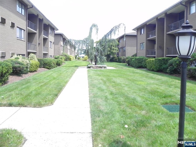 view of home's community featuring a yard