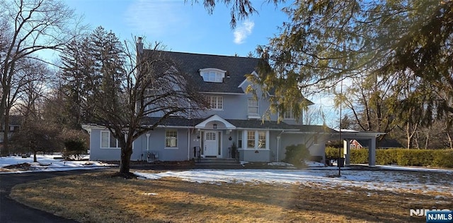 view of front of house with stucco siding