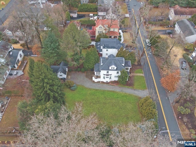 aerial view featuring a residential view