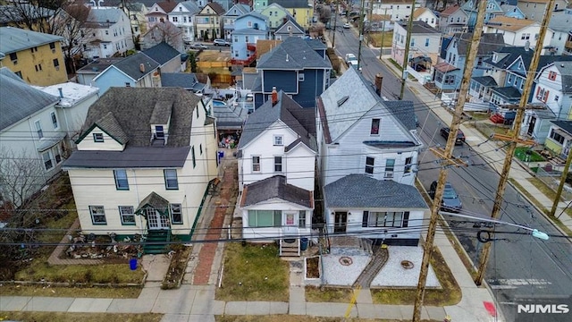 drone / aerial view with a residential view