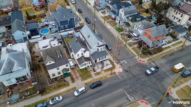 birds eye view of property featuring a residential view