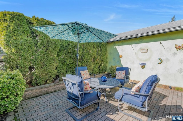 view of patio / terrace with outdoor dining space