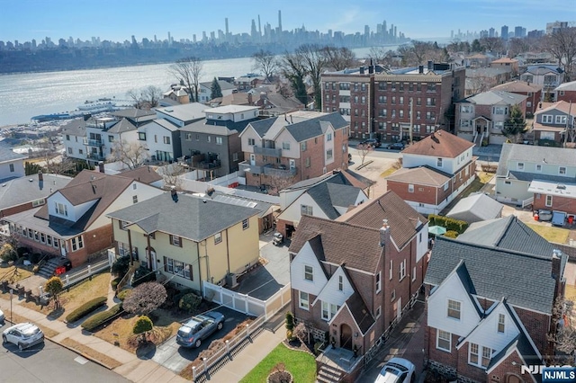 bird's eye view with a view of city