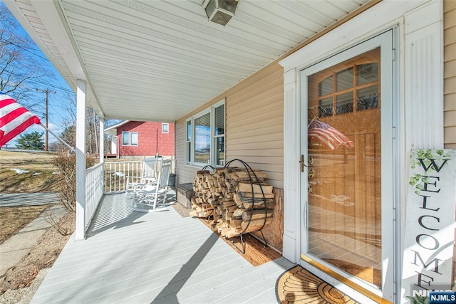 view of patio / terrace featuring a porch