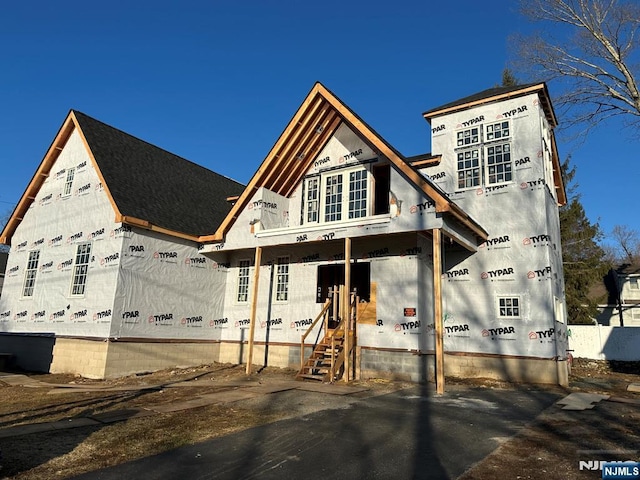 view of property under construction