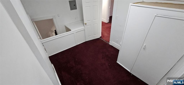 35 James St, Newark, NJ 07102 - corridor featuring carpet floors and electric panel
