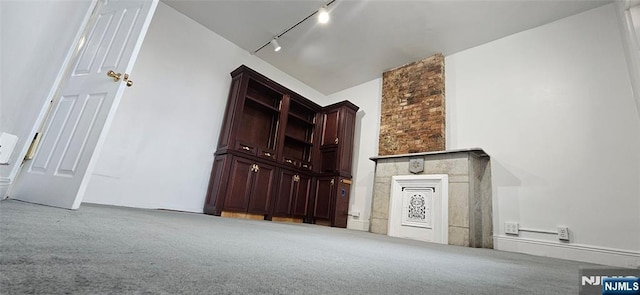 35 James St, Newark, NJ 07102 - interior space with carpet and track lighting