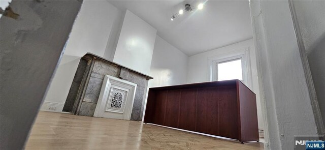 35 James St, Newark, NJ 07102 - additional living space featuring lofted ceiling and wood finished floors