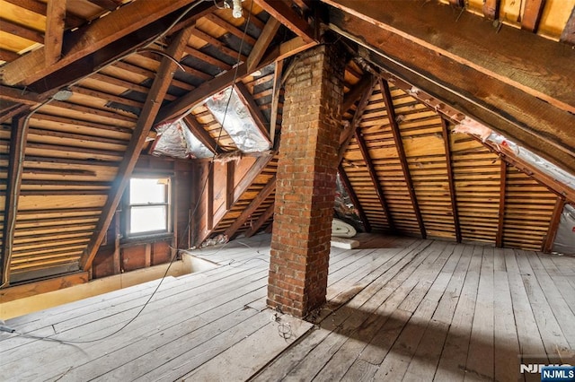 view of attic