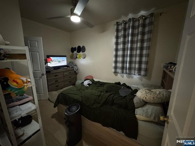 bedroom featuring a ceiling fan