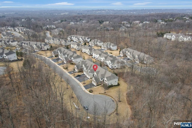 drone / aerial view featuring a residential view