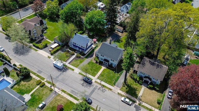 drone / aerial view featuring a residential view