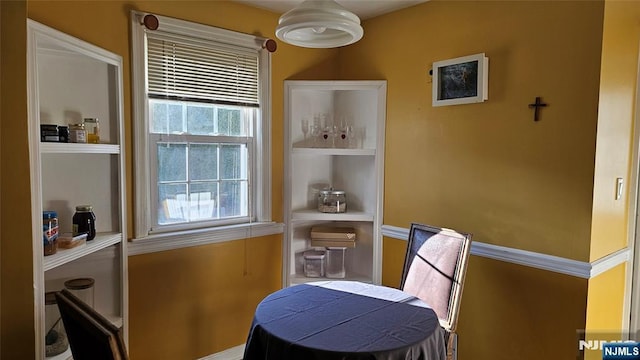 view of dining room