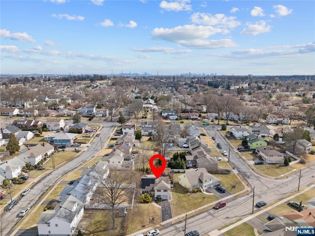 birds eye view of property featuring a residential view