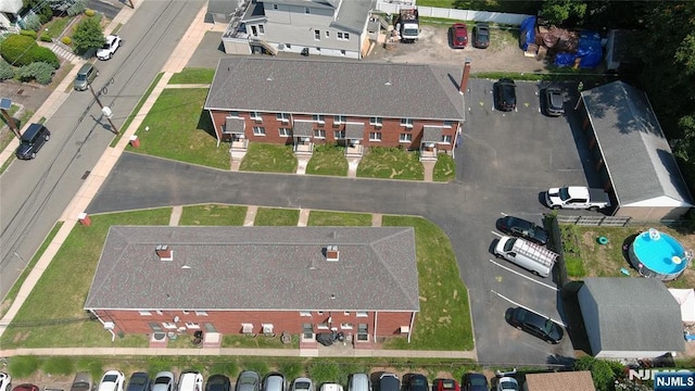 aerial view featuring a residential view