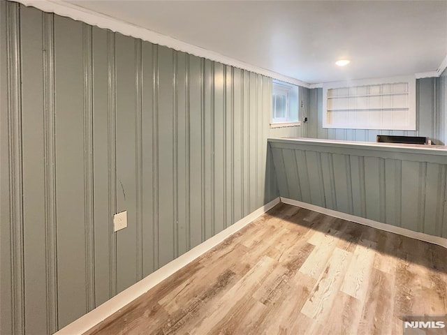 empty room featuring wood finished floors