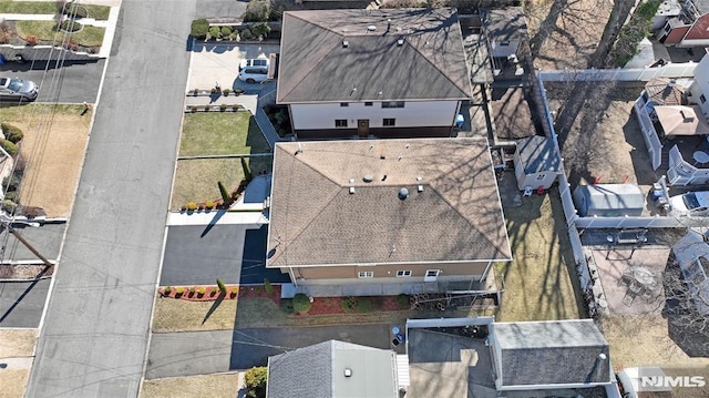 drone / aerial view featuring a residential view