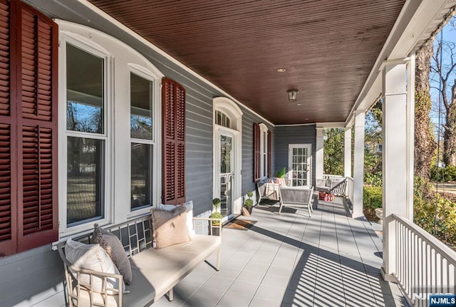 view of patio with covered porch