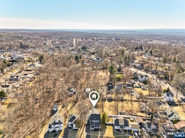 aerial view featuring a residential view