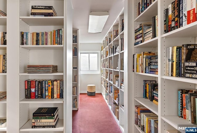 interior space featuring carpet