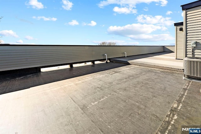 view of patio featuring cooling unit