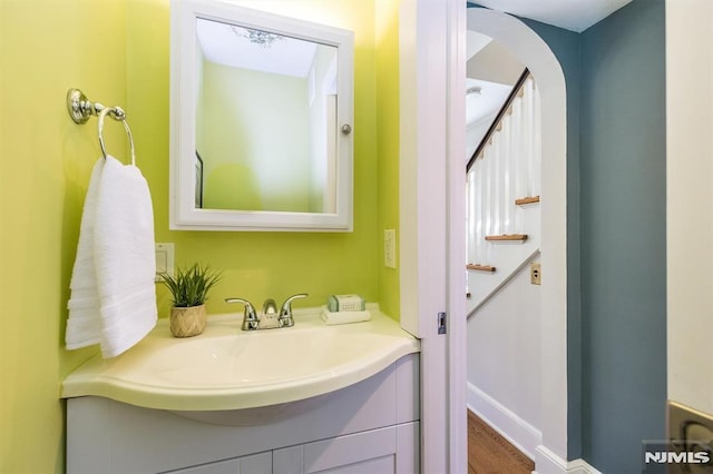 bathroom featuring vanity