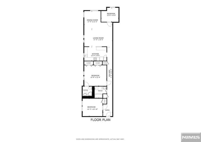 2787 John F Kennedy Blvd Unit 411, Jersey City, NJ 07306 - floor plan / room layout