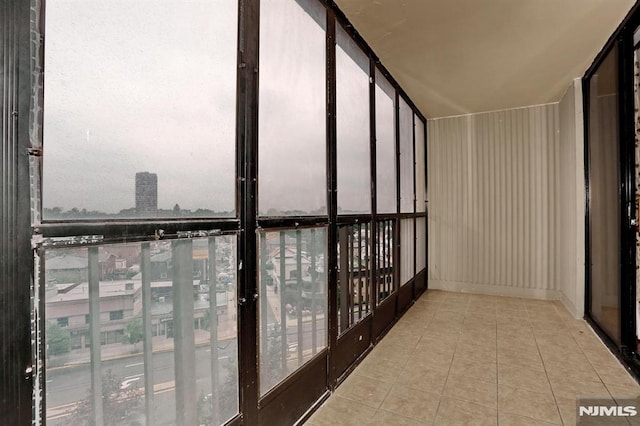 balcony with a view of city