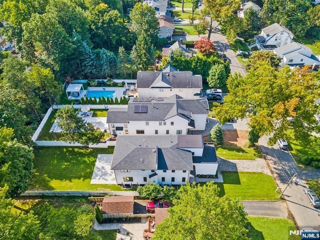 bird's eye view featuring a residential view