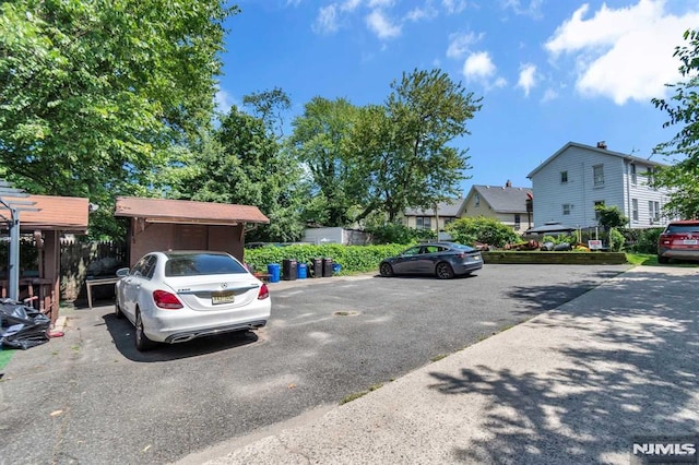 view of uncovered parking lot