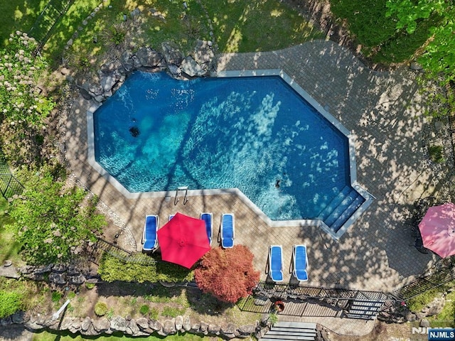 birds eye view of property