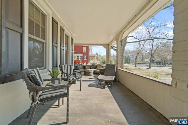 view of patio / terrace featuring covered porch