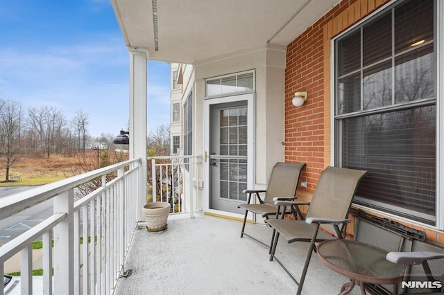 view of balcony