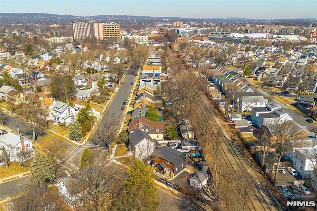 bird's eye view with a residential view