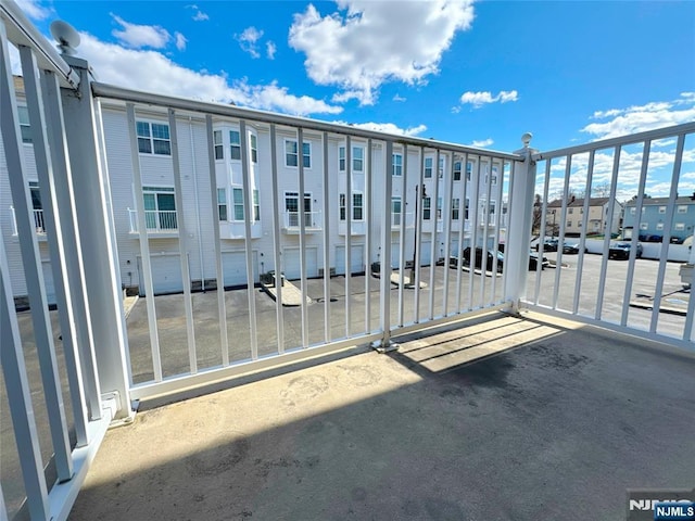 balcony featuring a residential view