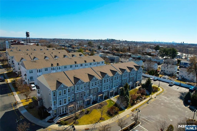 aerial view featuring a residential view