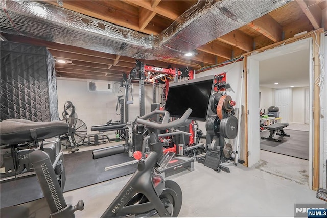 view of exercise room