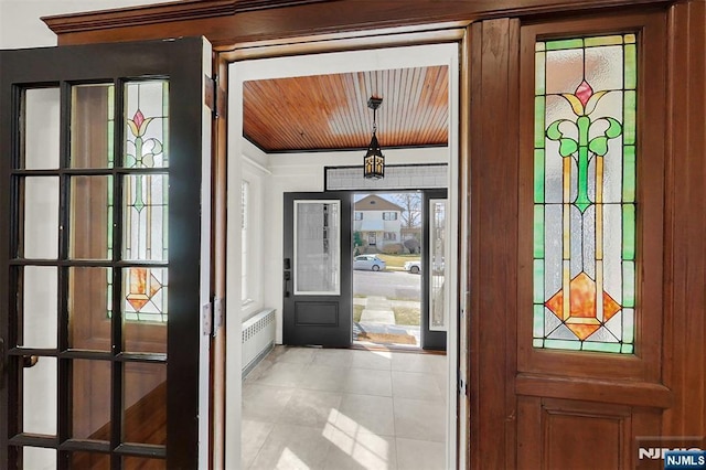 view of tiled entryway