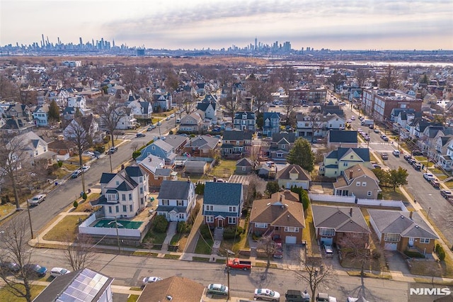 bird's eye view featuring a residential view